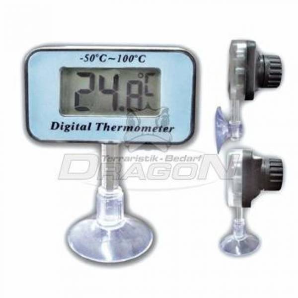 Thermometer digital, 65x41mm, wasserdicht mit Saugnapf